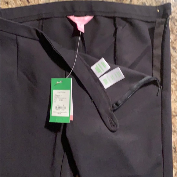 Lilly Pulitzer pants, black size 2 - Picture 2 of 2